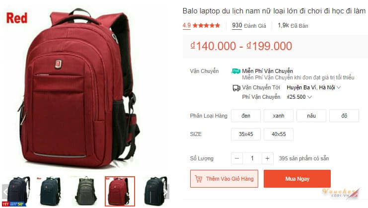 balo nam dep 16 Balo nam du lịch cỡ lớn