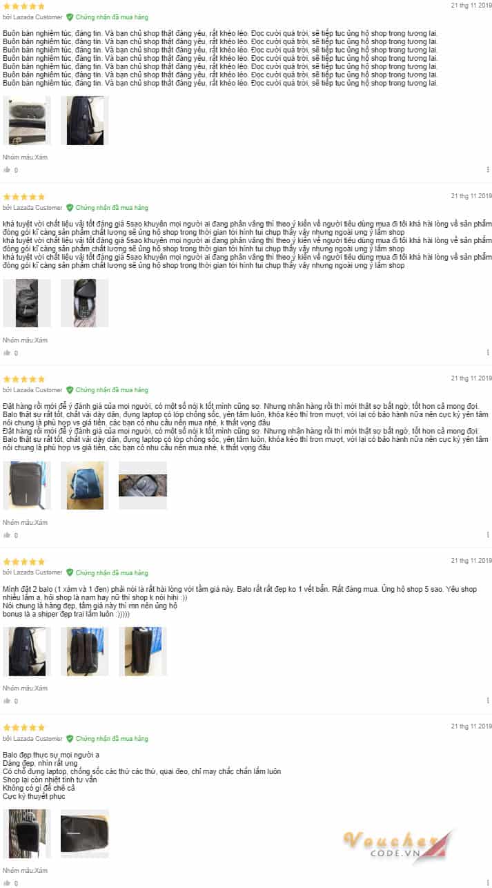 balo nam dep 5 Ý kiến đánh giá của khách hàng