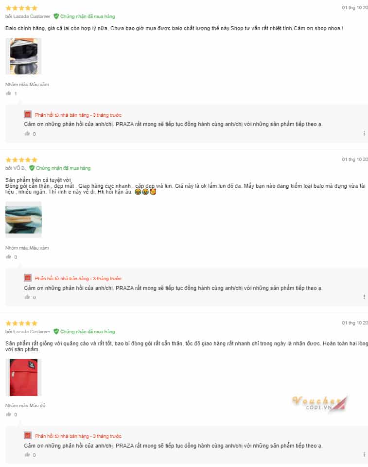 balo nam dep 8 Ý kiến đánh giá của khách hàng