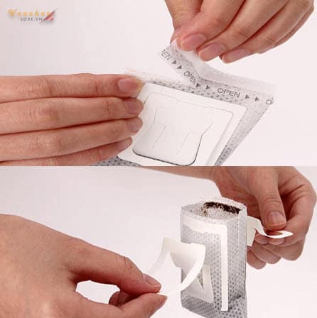 Cách pha cà phê túi lọc