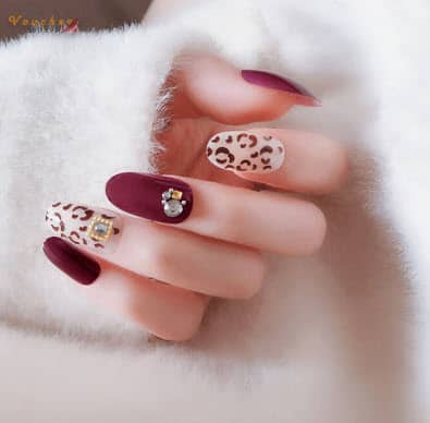 Nail họa tiết da báo