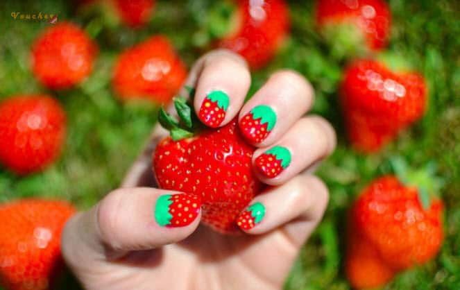 Nail hình dâu tây ngọt ngào