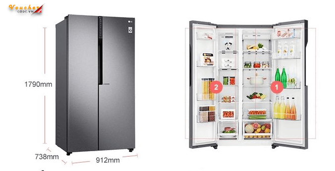 Tu Lanh Side By Side Gia Re 14