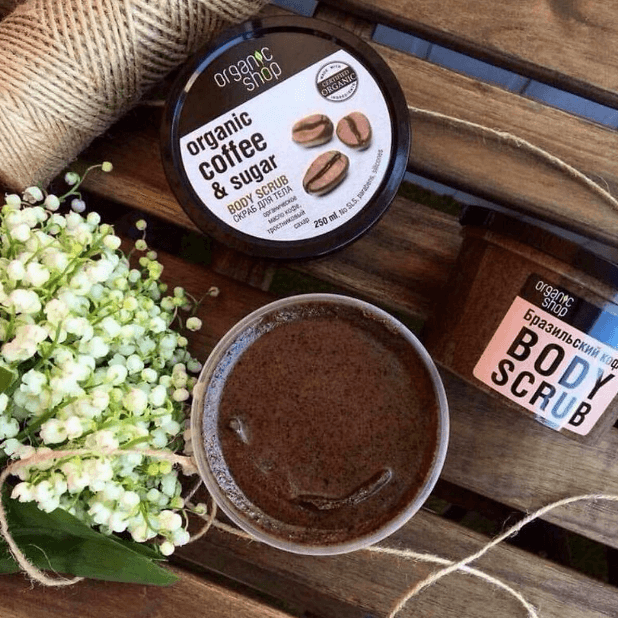 Kem tẩy da chết body Organic Shop