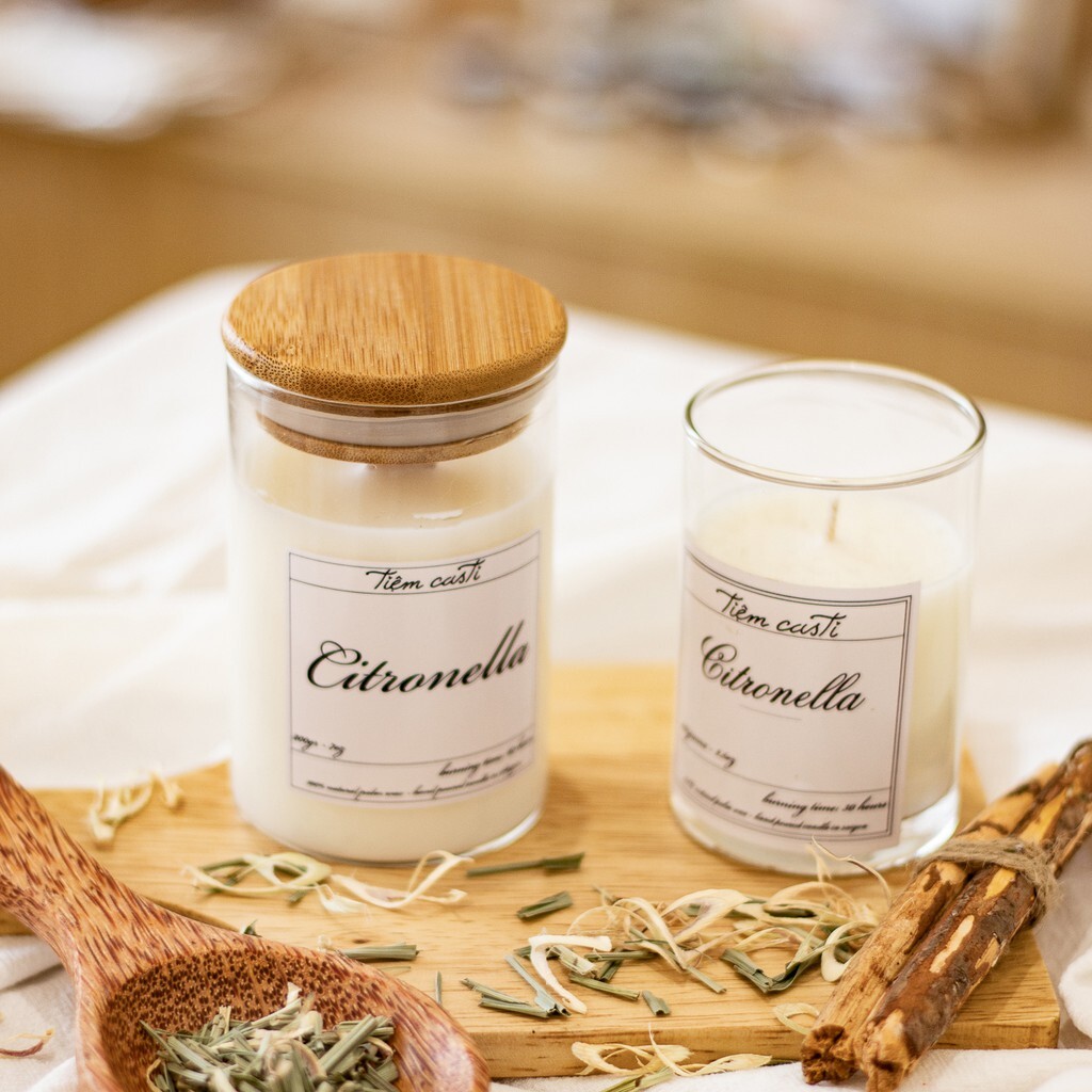 nen thom review Nến thơm tinh dầu sả Citronella