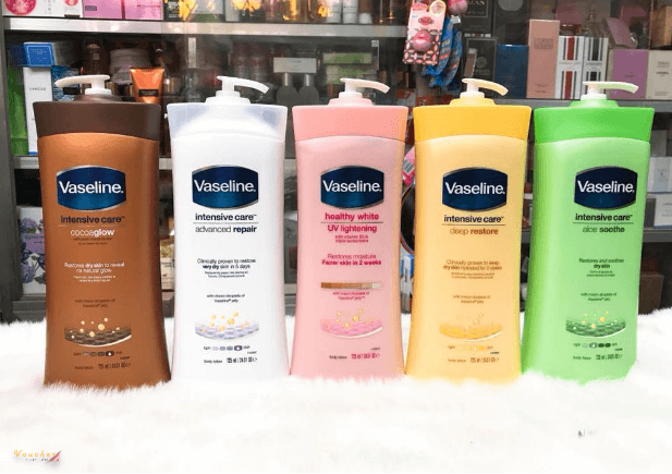 sua duong am cho da kho 5 Sữa dưỡng ẩm Vaseline