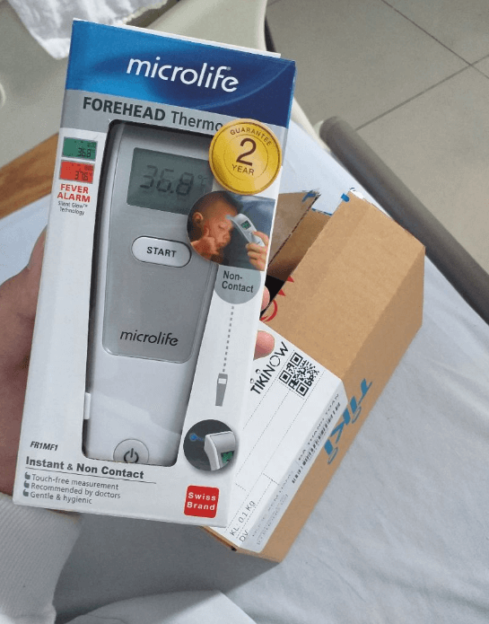 nhiet ke microlife co tot khong 5 Review nhiệt kế điện tử hồng ngoại Microlife FR1MF1