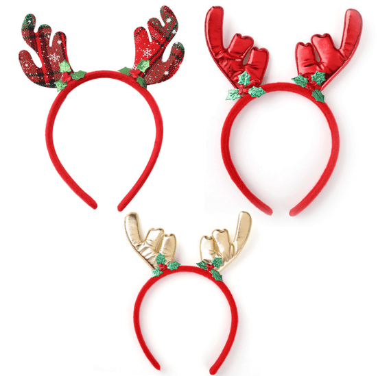 nhung mon qua noel cho be 10 Bờm nhung hình sừng tuần lộc