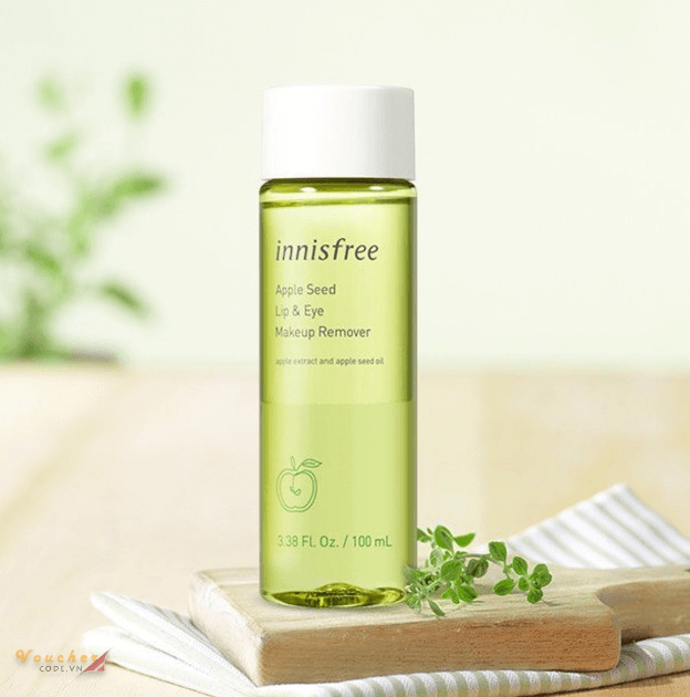 nuoc tay trang moi va mat 3 Nước tẩy trang môi Innisfree Apple Seed Lip & Eye Remover