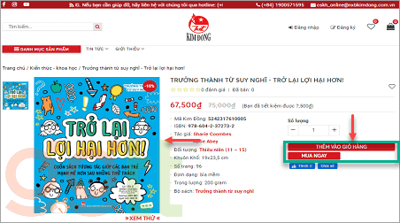 ma giam gia nxb kim dong buoc 2