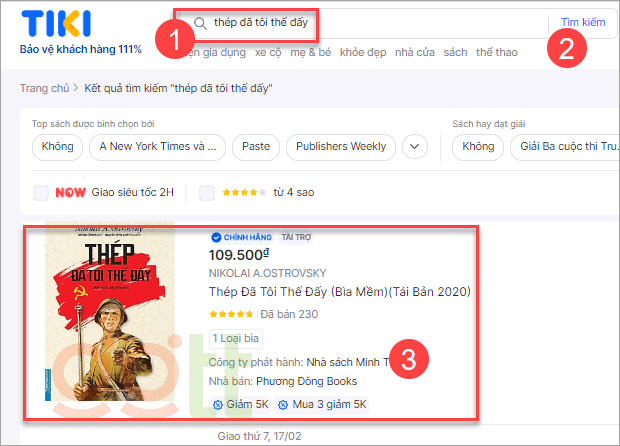 cach su dung ma giam sach tiki