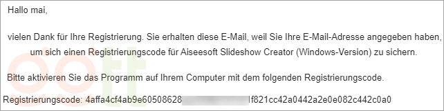aiseesoft slideshow creator nhan key o email