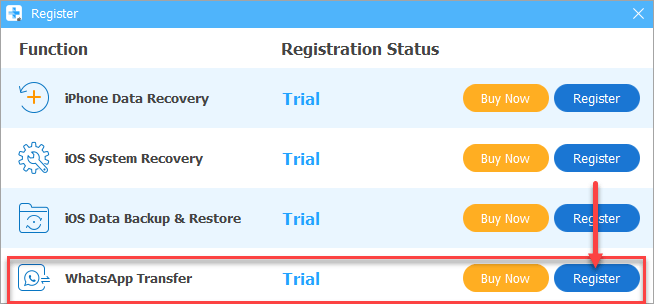 apeaksoft whatsapp transfer nhap register 1