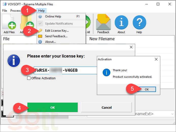 nhan day du key vovsoft rename multiple files