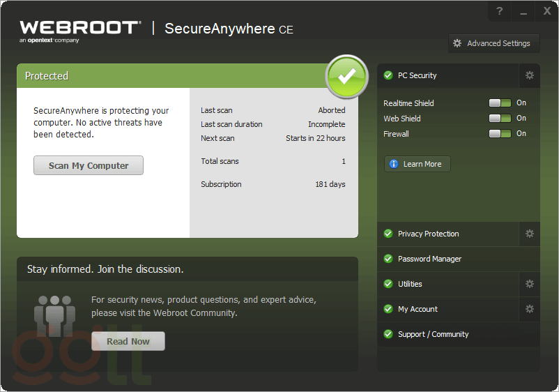 Webroot SecureAnywhere AntiVirus gioi thieu Webroot SecureAnywhere AntiVirus gioi thieu