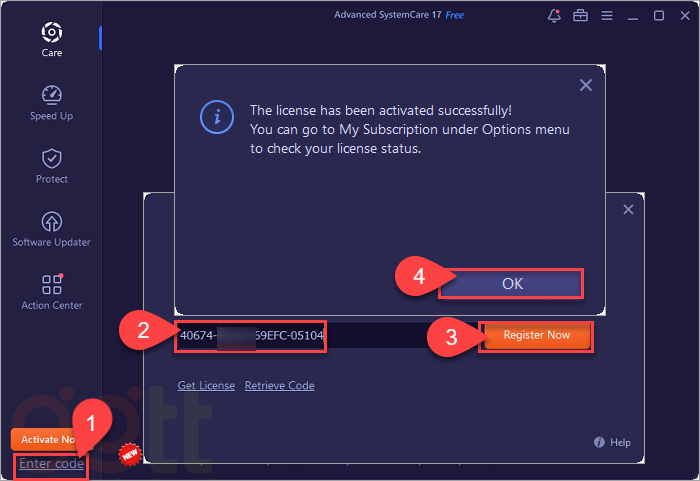 advanced systemcare pro 17 phien ban day du tinh nang