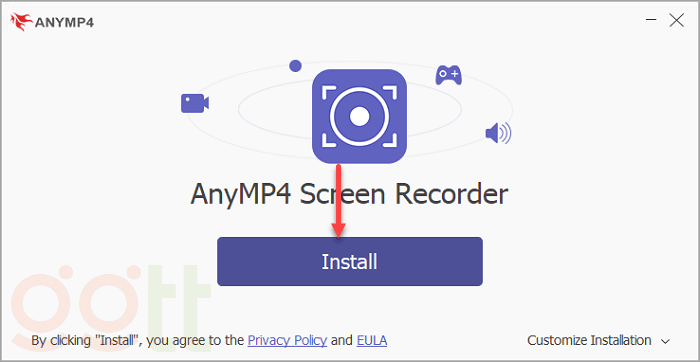 anymp4 screen recorder cai dat