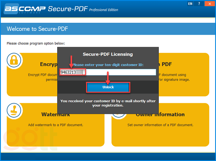 ascomp secure pdf professional nhap mat khau kich hoat