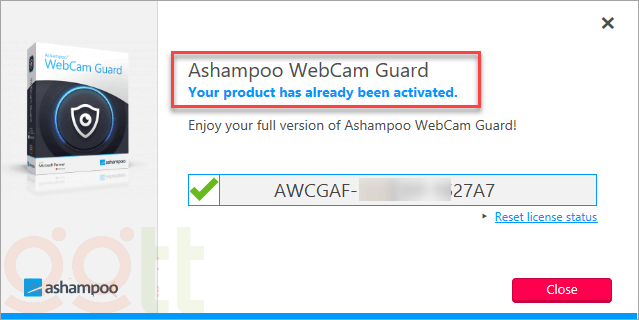 tan huong ashampoo webcam guard