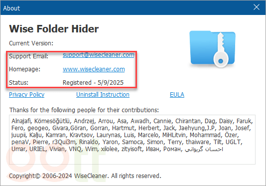 wise folder hider tan huong