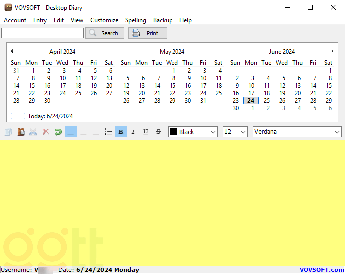 gioi thieu vovsoft desktop diary gioi thieu vovsoft desktop diary