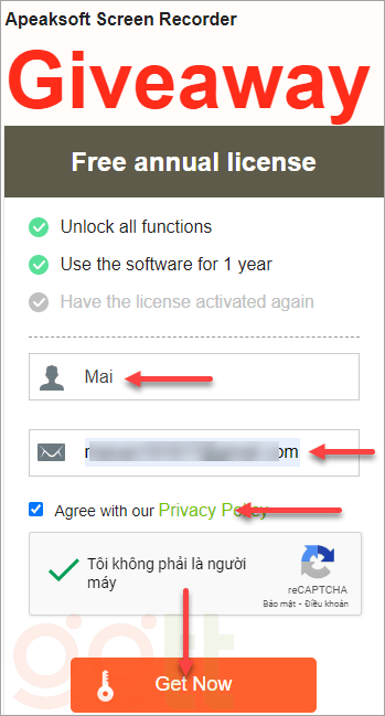 dang key apeaksoft screen recorder